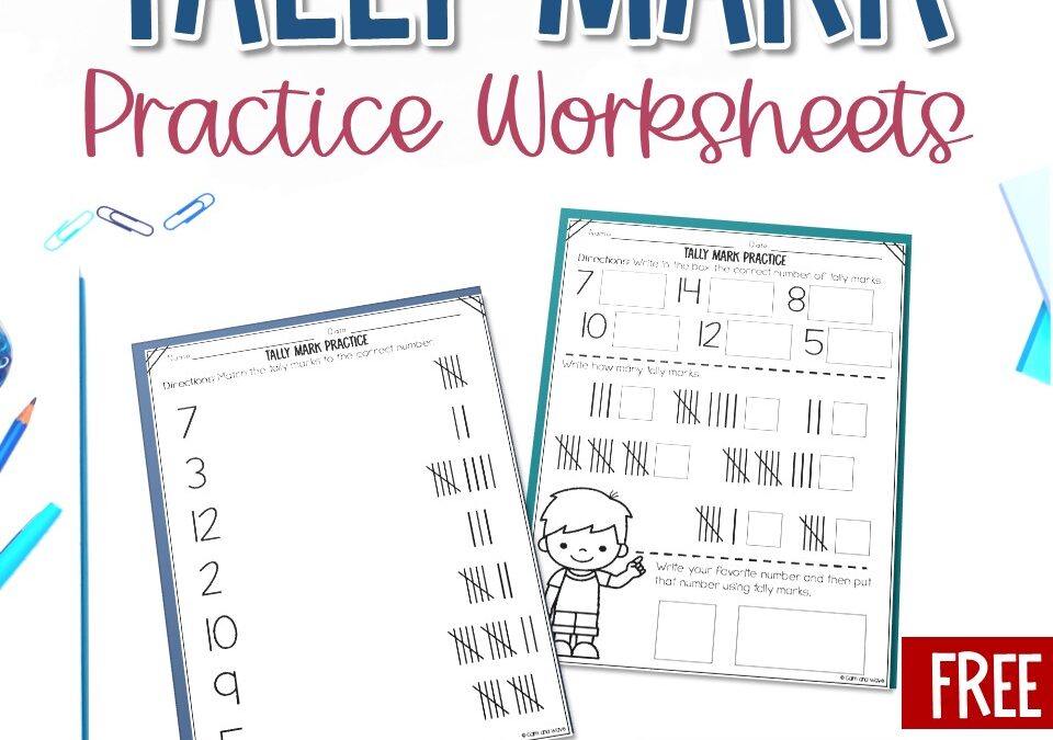 Free Tally Mark Printable Worksheet