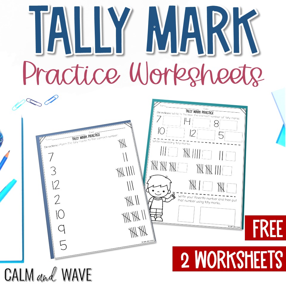 Free Tally Mark Printable Worksheet