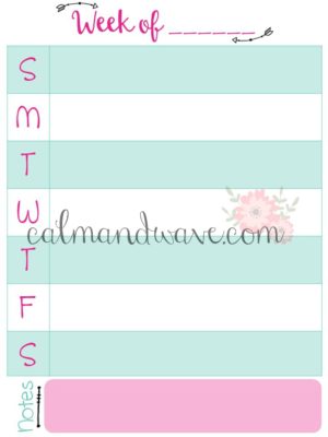 Free Calendar Planner Pages | Daily Page | Weekly View | Monthly View ...