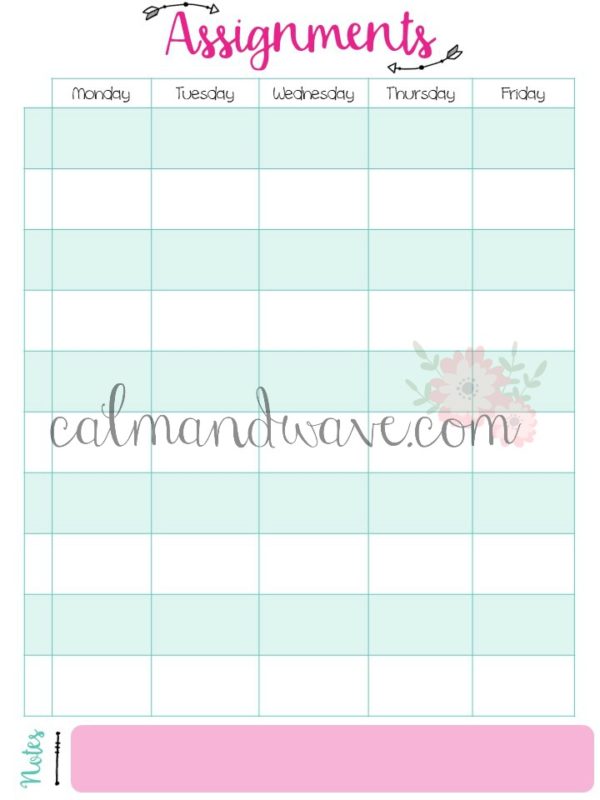 Free Homeschool Planner Pages | Daily, Weekly, and Monthly Pages, Unit ...