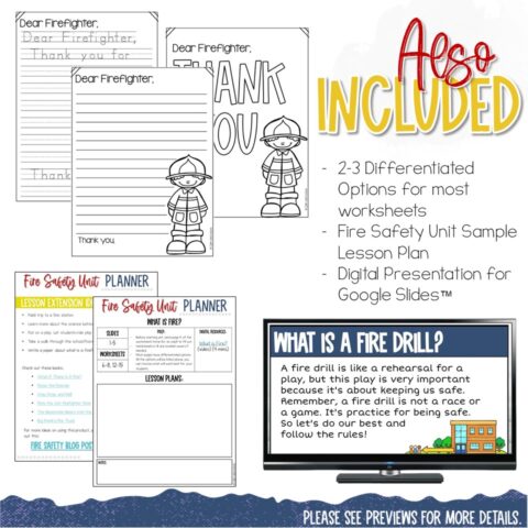 Fire Safety Thematic Unit Study - Calm & Wave