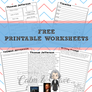 Thomas Jefferson Free printables unit study calmandwave