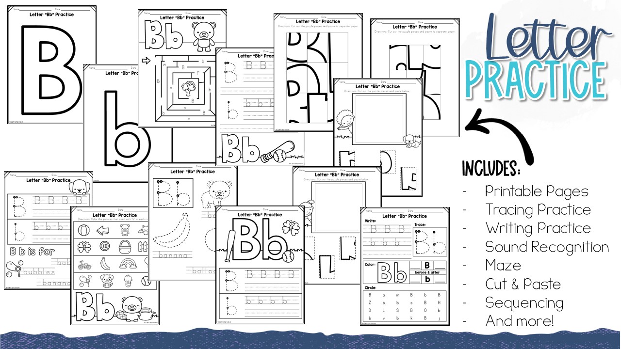 Preschool Alphabet Practice Worksheets | Printables | Homeschool - Calm ...