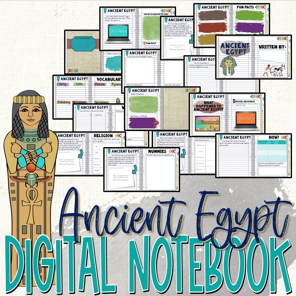 Ancient Egypt Digital Interactive Notebook