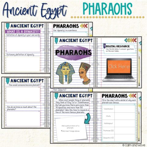 Ancient Egypt Digital Interactive Notebook | Homeschool Unit Study ...