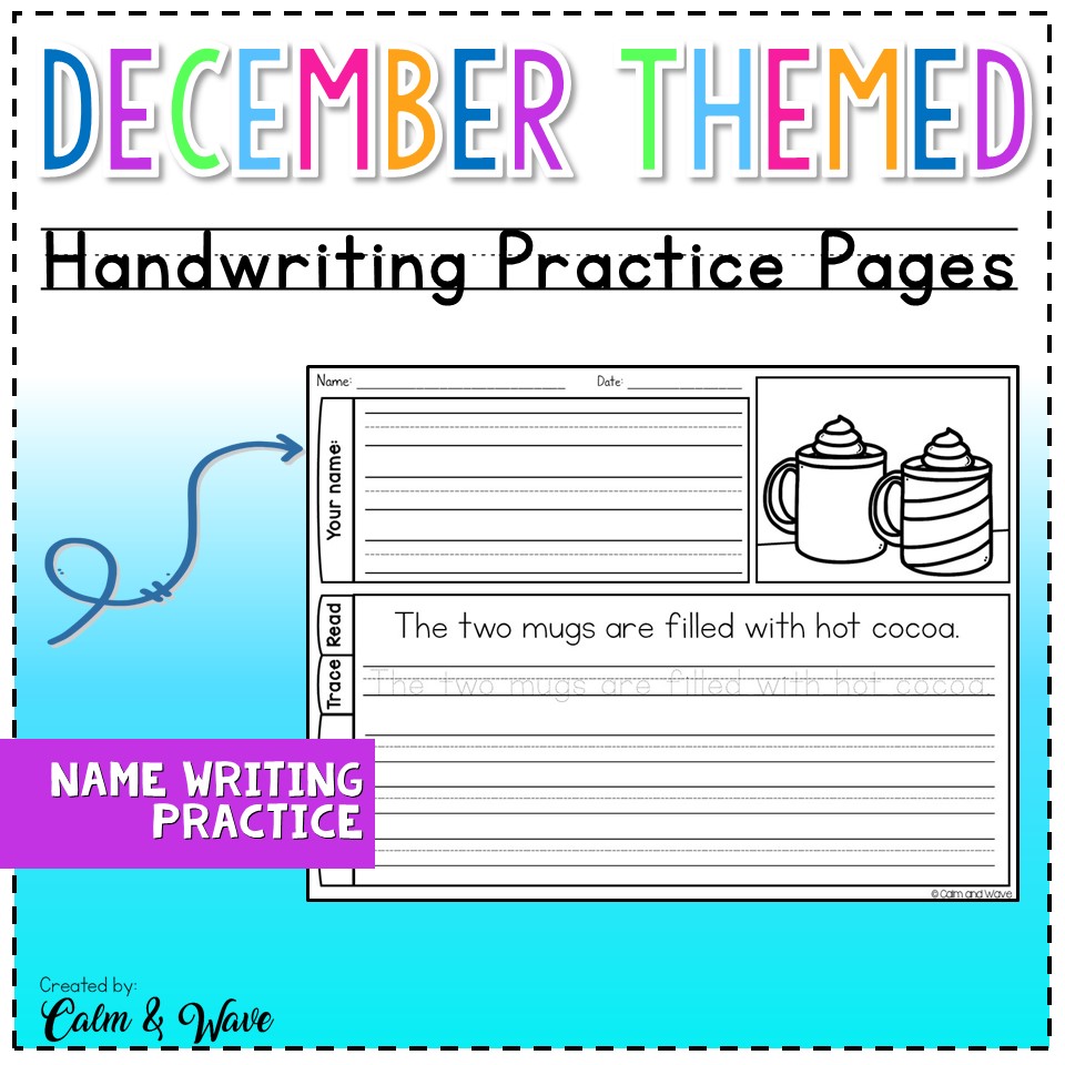 November Themed Handwriting Practice Worksheets with Daily