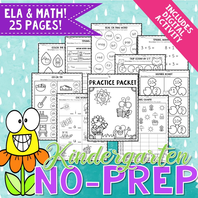 spring-themed-kindergarten-no-prep-ela-and-math-worksheets-and-digital-activity-calm-wave