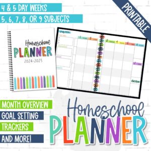 Printable Homeschool Planner -- Calm Version