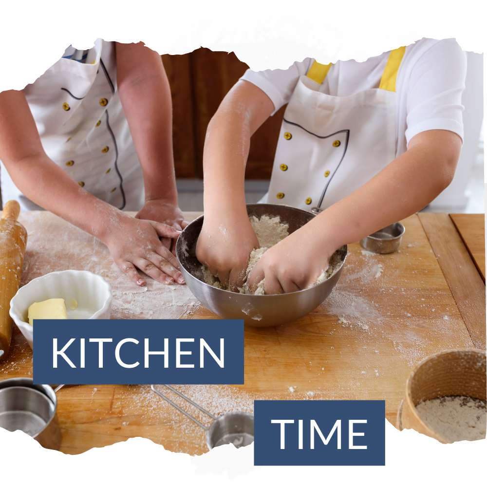 Time in the kitchen provides fun and learning for toddlers