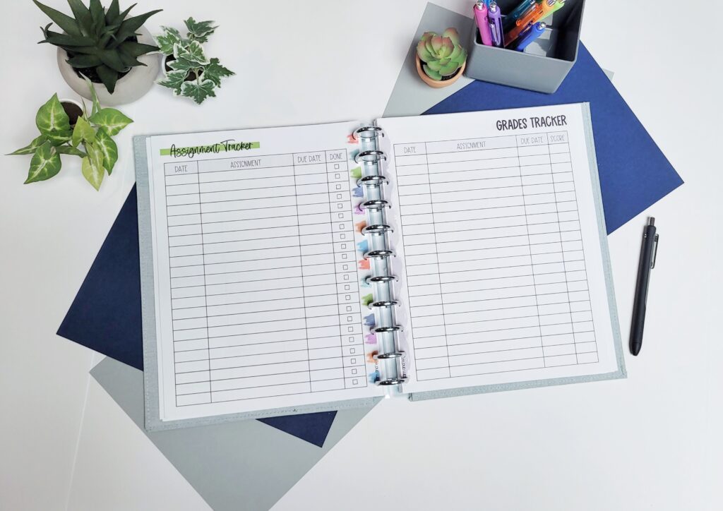 Printable Homeschool Planner - Calm & Wave