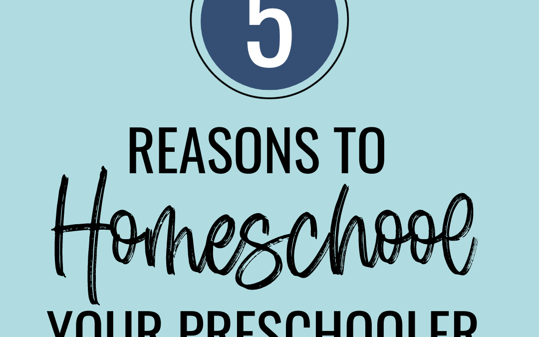 The Top Five Reasons To Homeschool Your Preschooler 